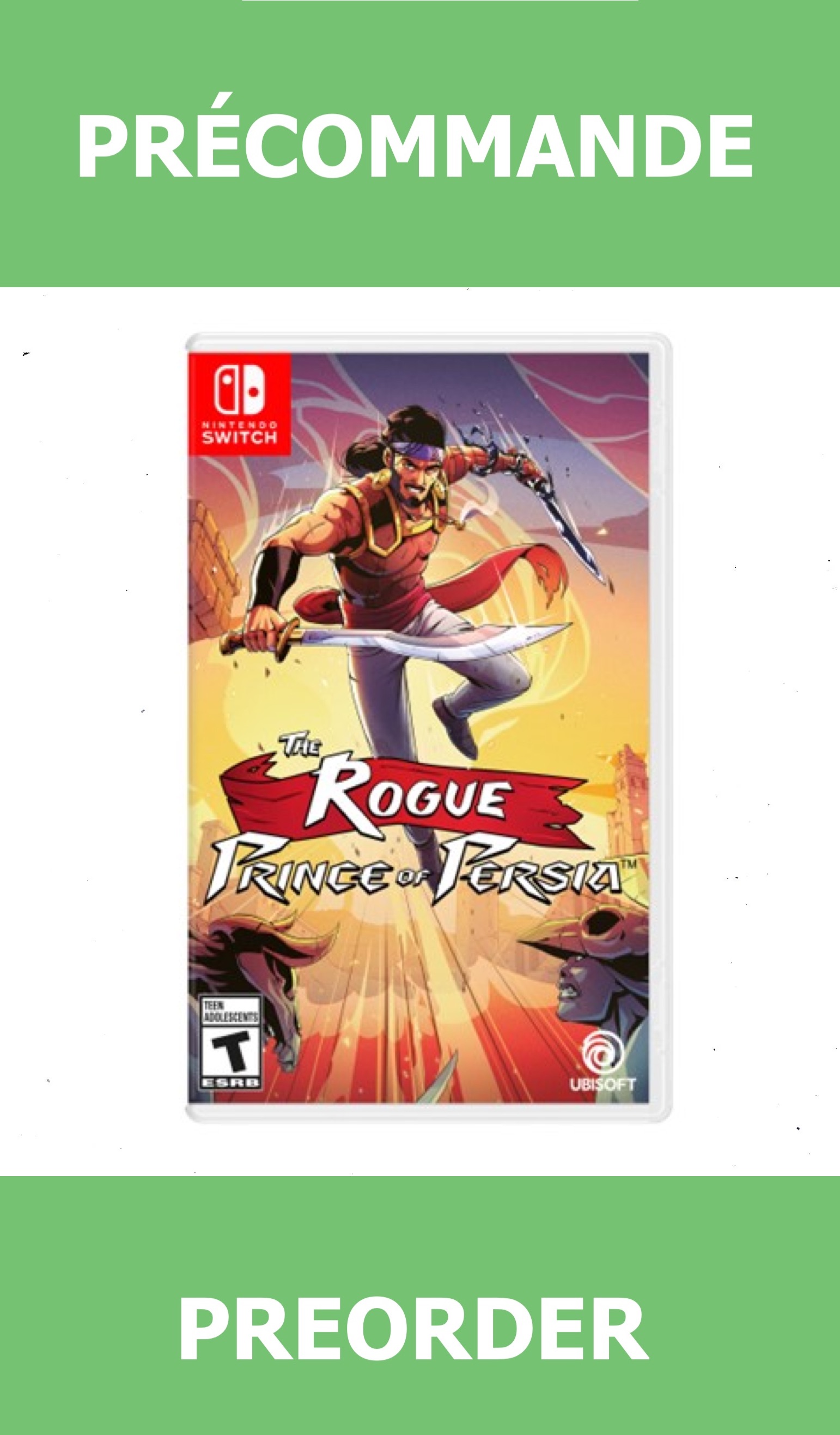 *Précommande* The Rogue Prince Of Persia/Switch 10/04/2026 49.99$