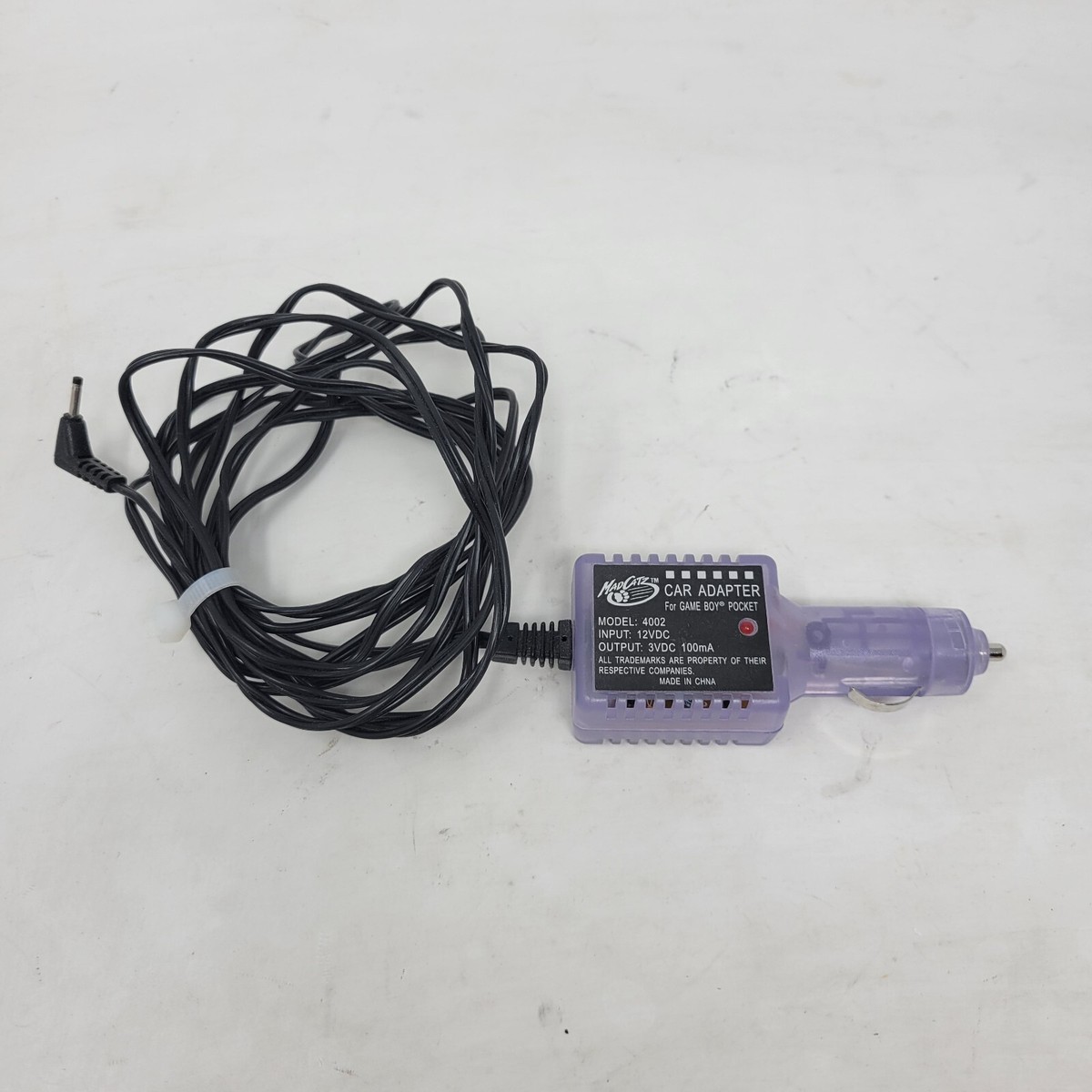 Adaptateur AC Pour Voiture Pour Game Boy Pocket Par MadCatz