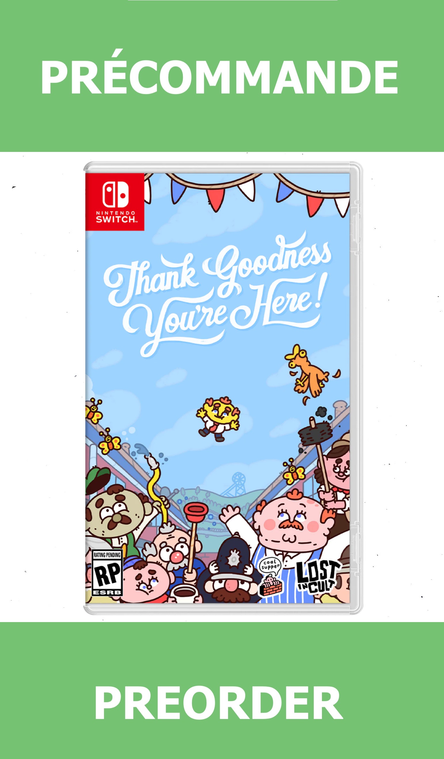 *Précommande* Thank Goodness You're Here/Switch 02/19/2026 49.99$