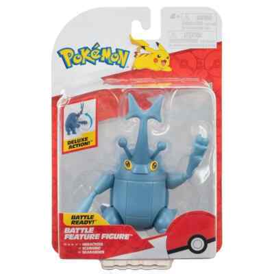 Figurine Pokemon Battle Feature Par Jazwares - Heracross 11 CM