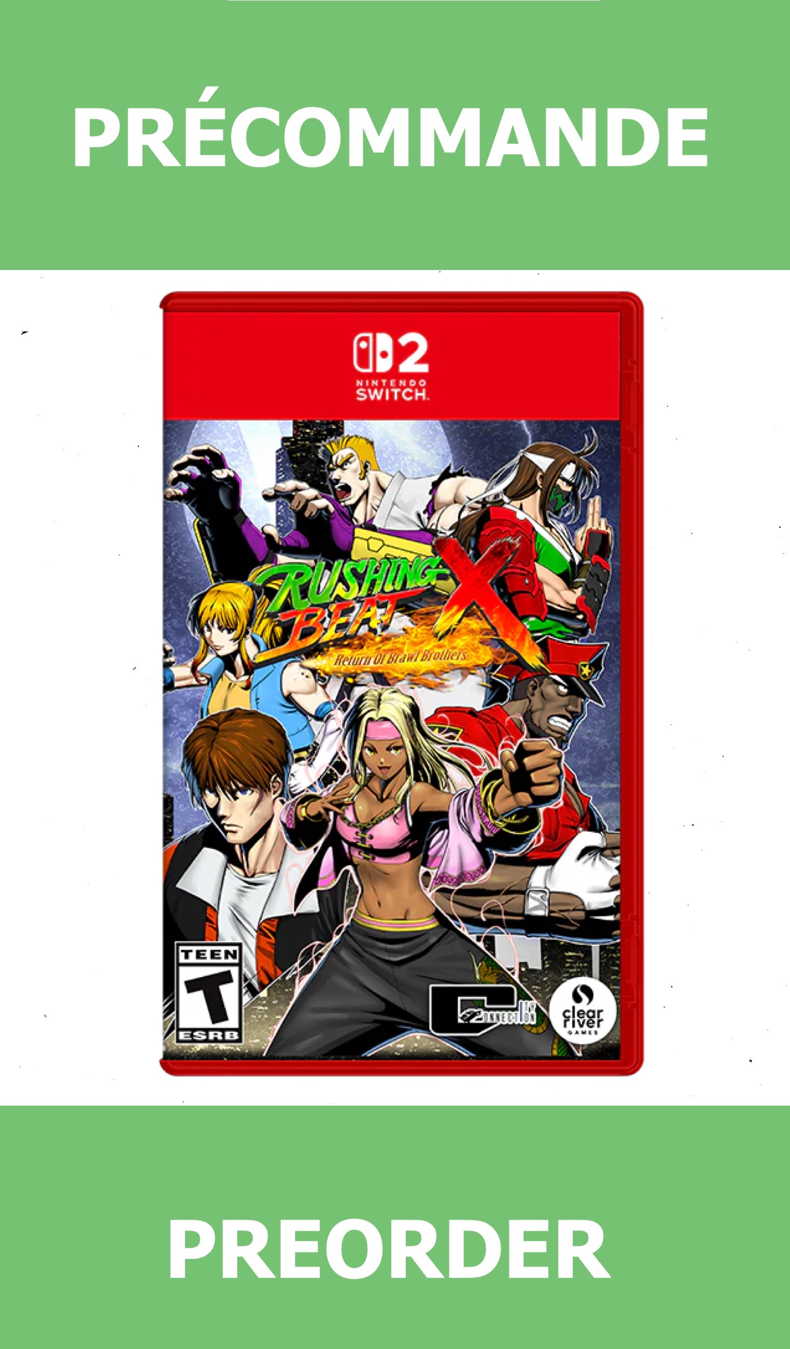 *Précommande* Rushing Beat X Return Of Brawl Brothers/Switch2 19/03/2026 74.99$