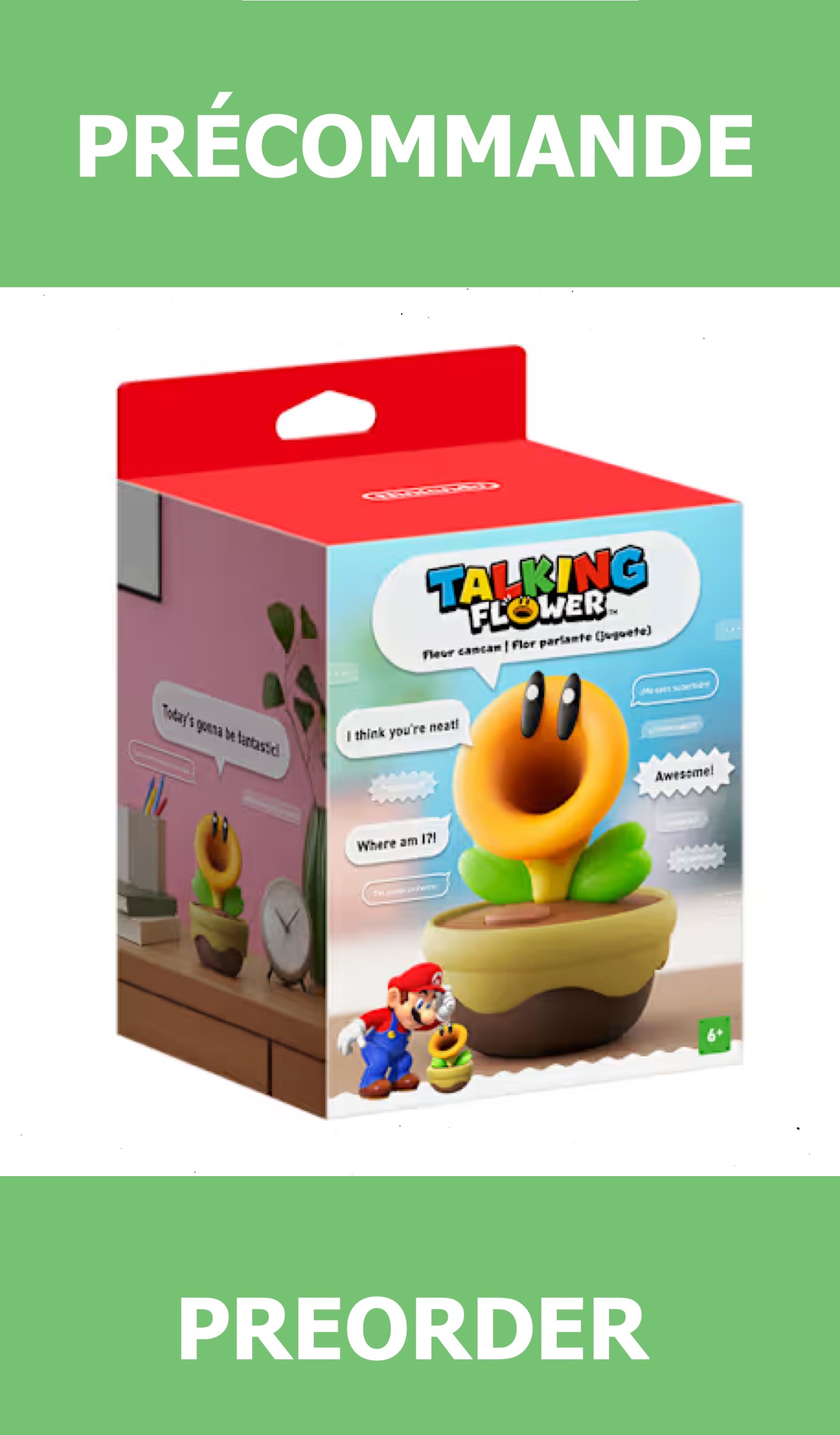 *Précommande* Nintendo Talking Flower 12/03/2026 39.99$