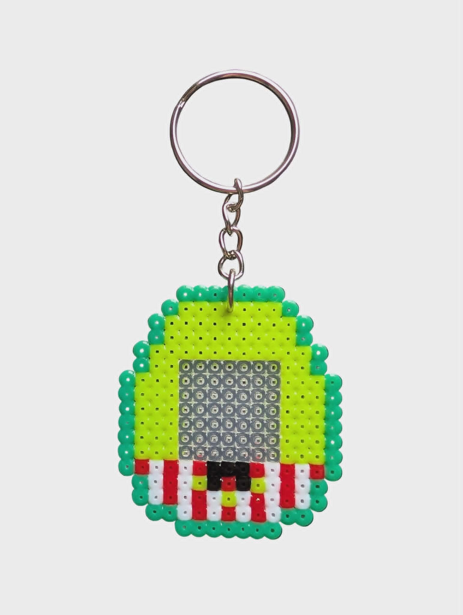 Porte Clef En Perles Tamagotchi Sanrio Par Laeticia - Keroppi Porte Clef En Perles Tamagotchi Sanrio Par Laeticia - Keroppi