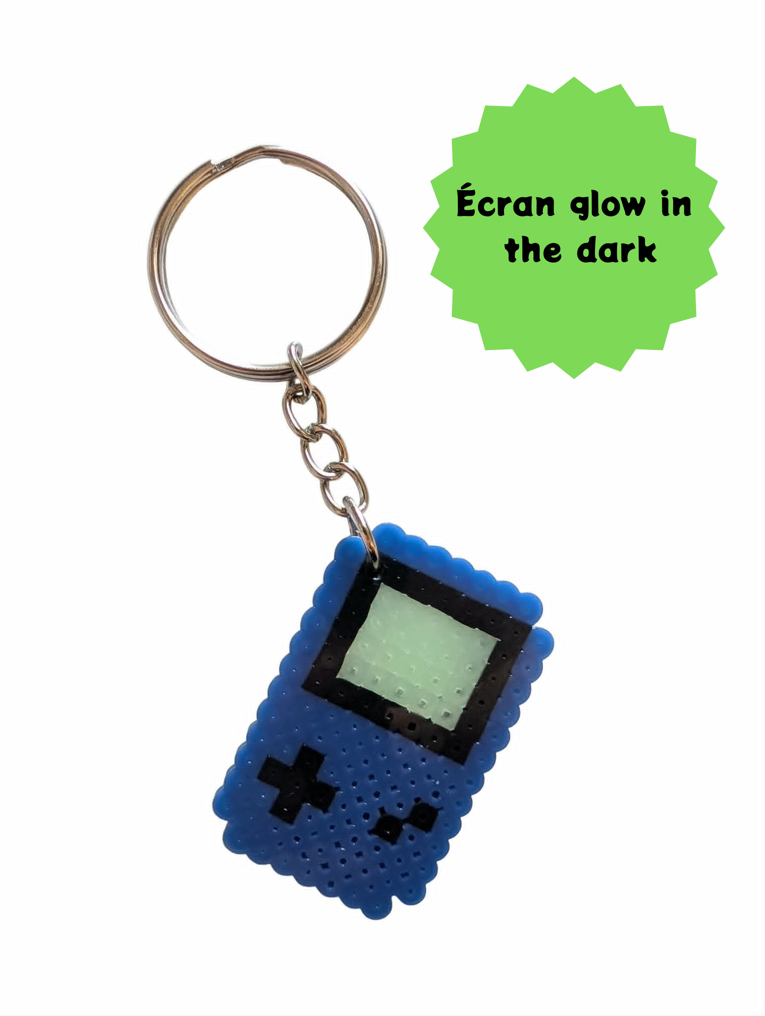 Porte clef en perles GameBoy par Laeticia - Bleu foncé Porte clef en perles GameBoy par Laeticia - Bleu foncé