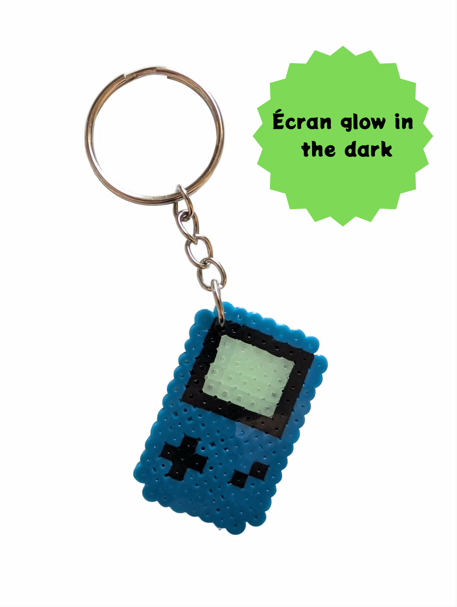 Porte clef en perles GameBoy par Laeticia - Bleu Porte clef en perles GameBoy par Laeticia - Bleu