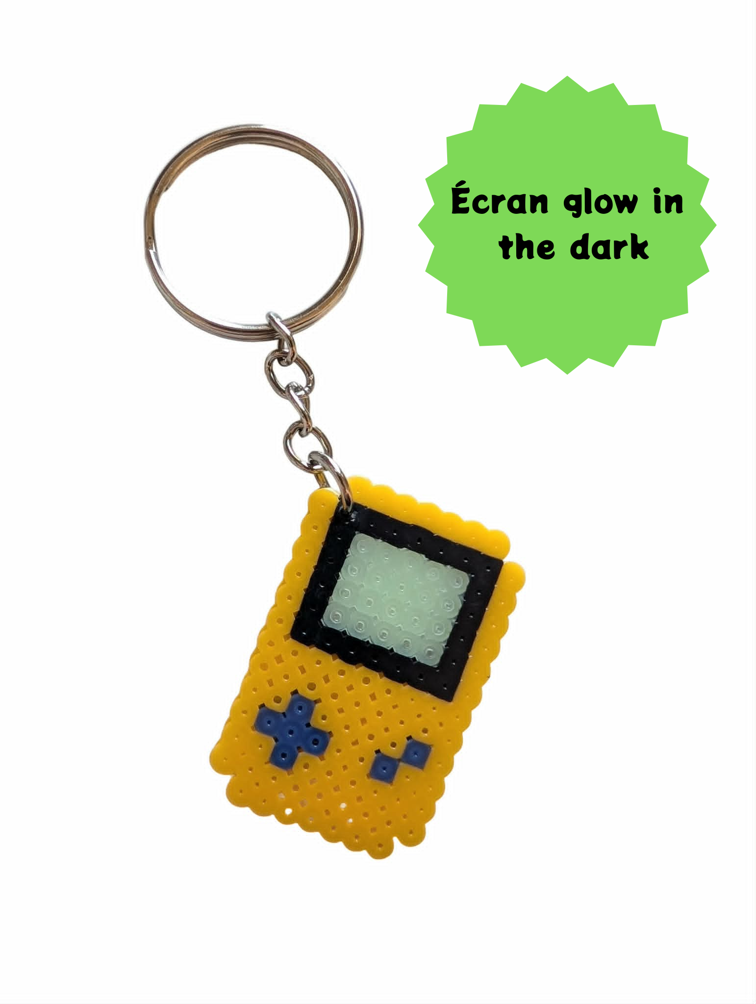 Porte clef en perles GameBoy par Laeticia - Jaune Porte clef en perles GameBoy par Laeticia - Jaune